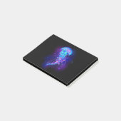 Levendige kleur gloeiende kwal post-it® notes (Schuin)