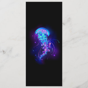 Levendige kleur gloeiende kwal programma