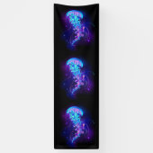 Levendige kleur gloeiende kwal spandoek (Verticaal)