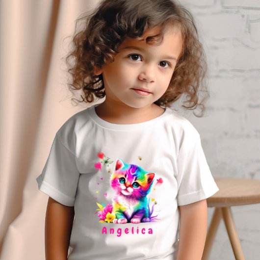 Levendige kleur kitten Naam