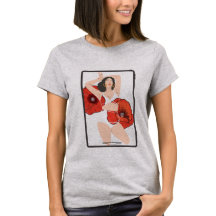 "Levendige kleur Splash Women's T-Shirt Trendy Cas