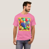 Levendige kleur van vruchten. Bestel nu T-shirt (Voorkant volledig)