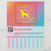 Levendige kleuren die flyer verkopen (Voorkant)