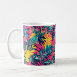 Levendige kleuren Exotisch patroon Koffiemok