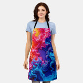 Levendige kleuren Fusion Art Schort (Gedragen)