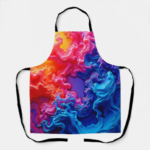 Levendige kleuren Fusion Art Schort