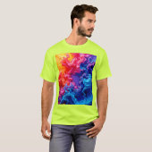 Levendige kleuren Fusion Art T-shirt (Voorkant volledig)