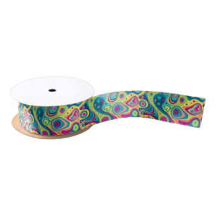 Levendige kleuren groovy abstract patroon lint