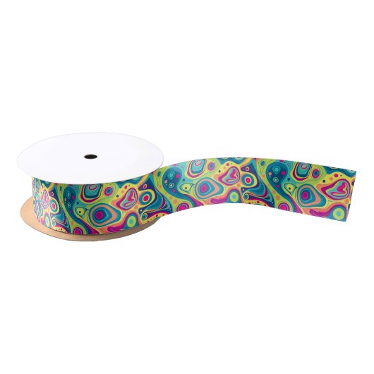 Levendige kleuren groovy abstract patroon lint (Spoel)