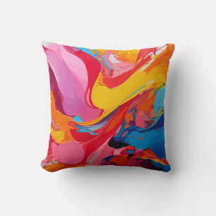Levendige kleuren kussen
