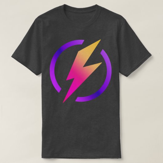 Levendige kleuren Lightning T-shirt (Design voorkant)