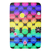 Levendige kleuren patroon badmat (Voorkant Verticaal)