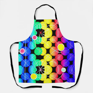 Levendige kleuren patroon schort