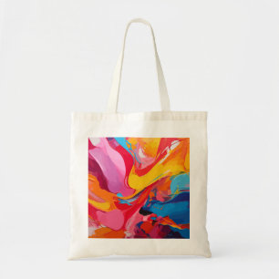 Levendige kleuren tote bag