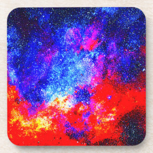 Levendige kleuren van Nebulae. Bestel nu Bier Onderzetter