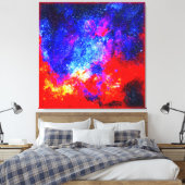 Levendige kleuren van Nebulae. Bestel nu Canvas Afdruk (Insitu (Slaapkamer))