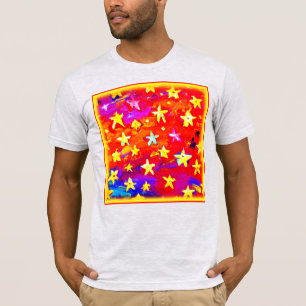 Levendige kleuren van sterren. Bestel nu T-shirt