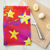 Levendige kleuren van sterren. Bestel nu Theedoek (Quarter Fold)