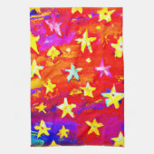 Levendige kleuren van sterren. Bestel nu Theedoek (Verticaal)