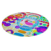 Levendige kleuren willekeurig patroon snijplank (Hoek)