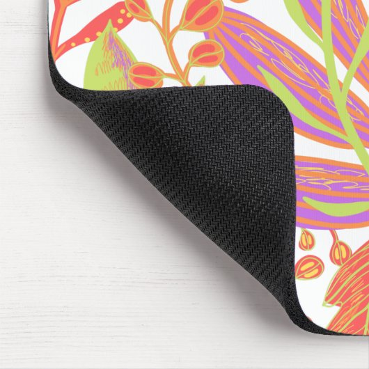 Levendige kleurenafdruk muismat (Hoek)