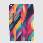 Levendige kleurenblokken golfhanddoek (Voorkant)