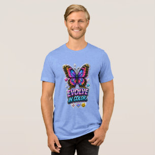 Levendige Kleurensplash Mok Tri-Blend Shirt