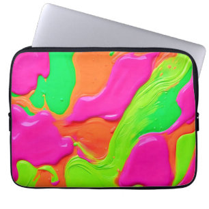 Levendige Kleurfusie Laptop Sleeve