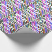 Levendige, kleurrijke 29e verjaardag + aangepaste cadeaupapier (Hoek)