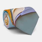 Levendige kleurrijke Abstracte schilderkunst Stropdas (Opgerold)