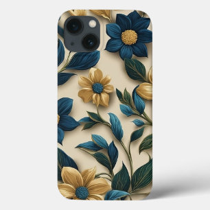 Levendige kleurrijke bloemenpatroon Mooie bloemen iPhone 13 Hoesje