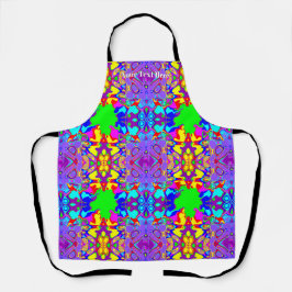 Levendige Kleurrijke Boho Abstracte Patroon Schort