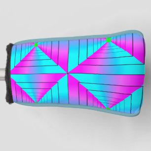 Levendige kleurrijke digitale putter Hoesje – Perf Golfheadcover