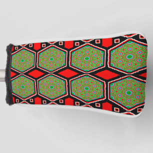 Levendige kleurrijke digitale putter Hoesje – Perf Golfheadcover