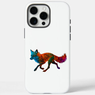 Levendige kleurrijke Fox Art iPhone 16 Pro Max Hoesje