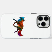 Levendige kleurrijke Fox Art Case-Mate iPhone Case (Achterkant (horizontaal))