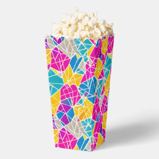 Levendige kleurrijke geometrische vormen bedankdoosjes