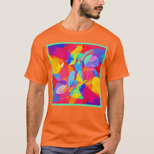 Levendige kleurrijke patroonmagie t-shirt