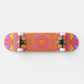 Levendige Kleurrijke Psychedelische Abstracte Kale Skateboard (Horizontaal)