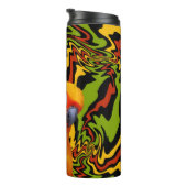 Levendige kleurrijke Sun Conure Parrot Thermosbeker (Geroteerd rechts)