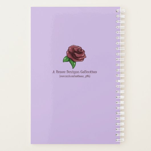 Levendige kleurrijke vlinders planner (Achterkant)