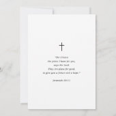 Levendige kleurrijke wilde bloemen doop kaart (Achterkant)