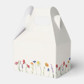 Levendige Kleurrijke Wildflower Moderne Bruiloft Bedankdoosjes (Achterkant)