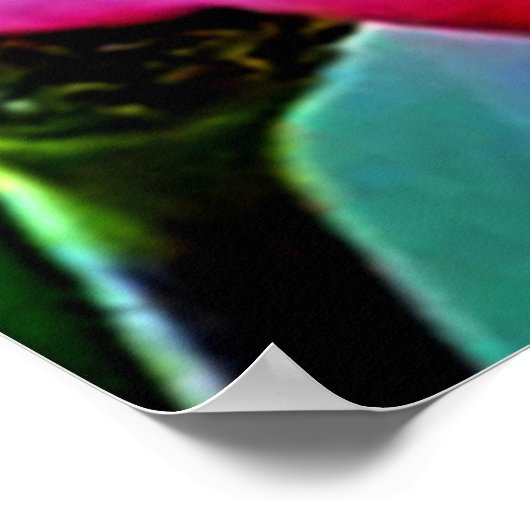 Levendige kolibrie bij Sunset Design Poster