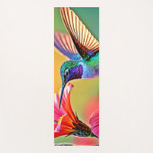 Levendige kolibrie bij Sunset Design Yogamat (Voorkant)