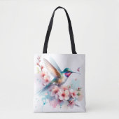 Levendige kolibries in Flight Canvas tas (Voorkant)