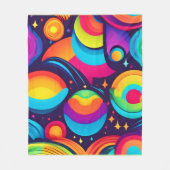 levendige kosmische caleidoscoop fleece deken (Voorkant)
