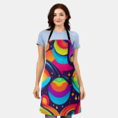 levendige kosmische caleidoscoop schort (Gedragen)