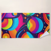 levendige kosmische caleidoscoop strandlaken (Voorkant)