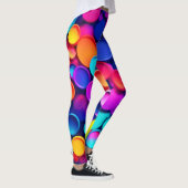 Levendige kringen Abstracte kunst Leggings (Rechts)
